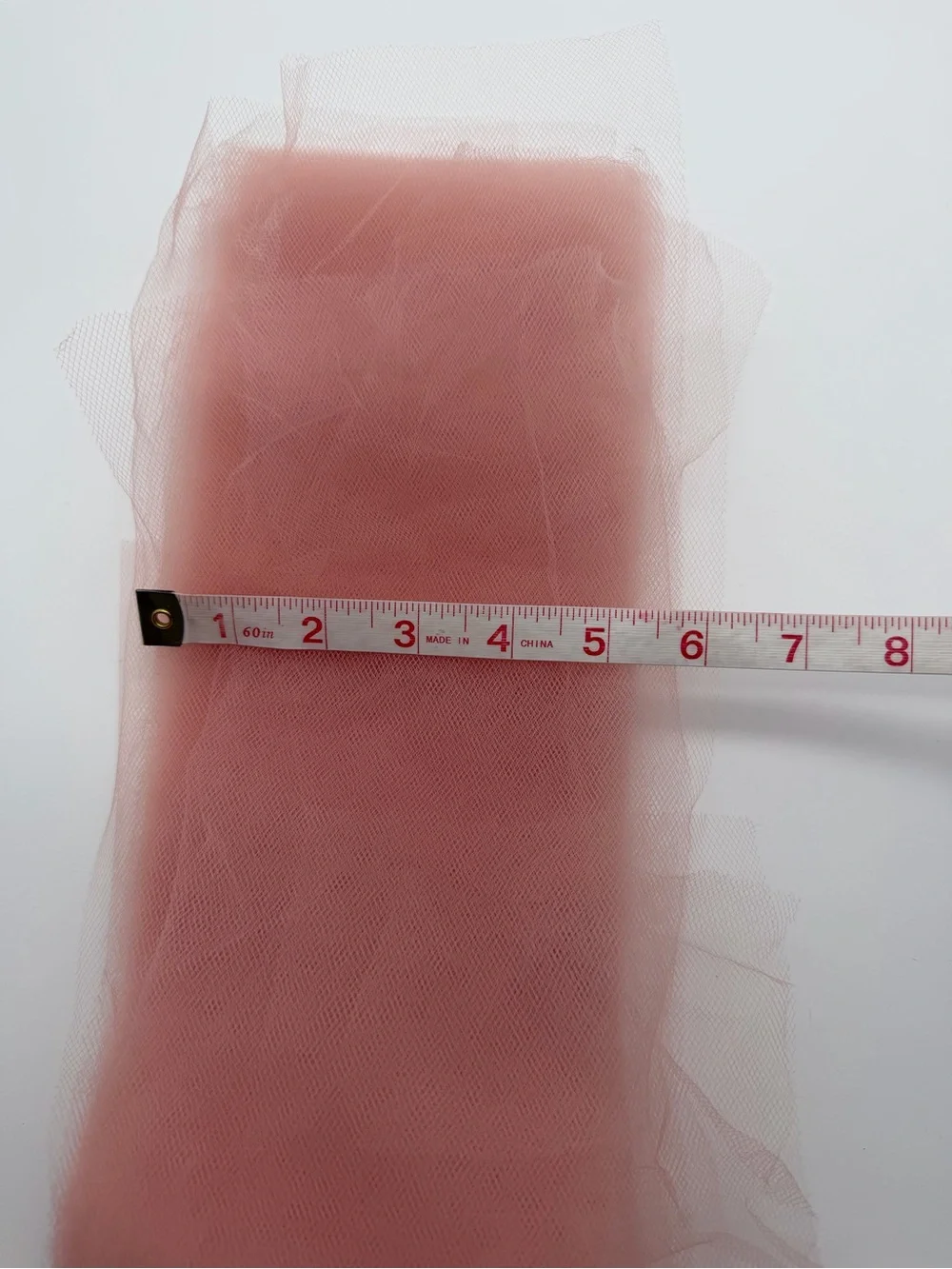 Peach Blush Pre-Cut Tulle Strips 5